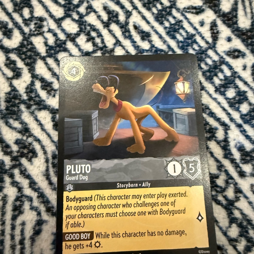 Disney Pluto Trading Card